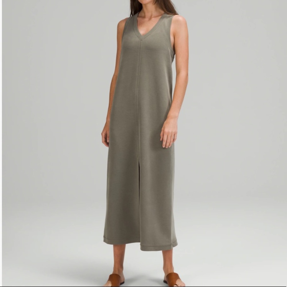 Lululemon Grey Sage Ease of it All Midi Dress